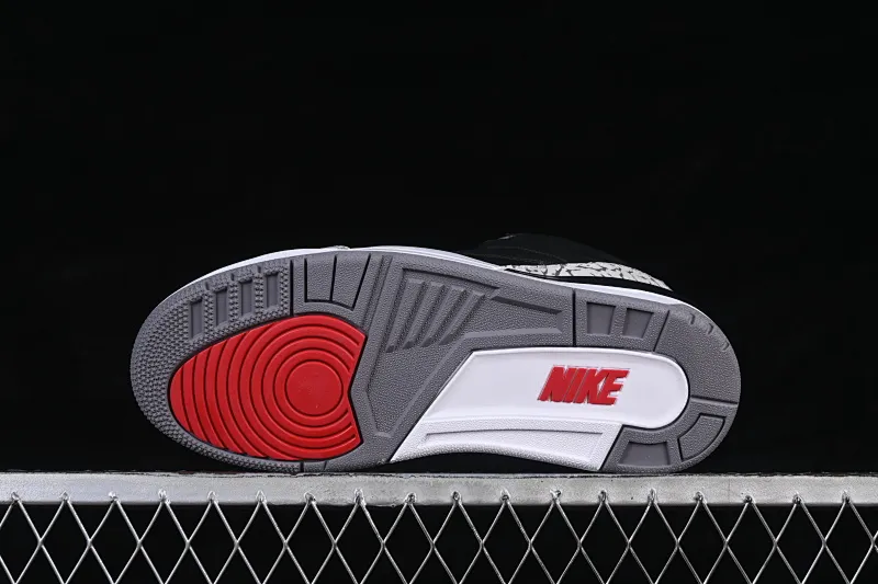 All categories Air Jordan Jordan series basketball shoes Air Jordan 3 TG version Air Jordan 3 "Black Cement" AJ3 Jordan 3 first year black cement DN3707-010